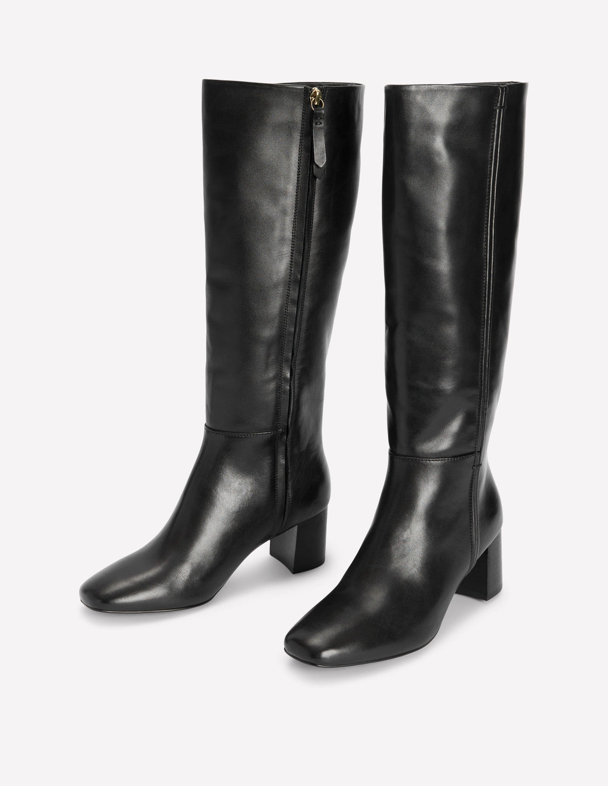 Bottes hauteur genou à surpiqûres-Noir - Image 3