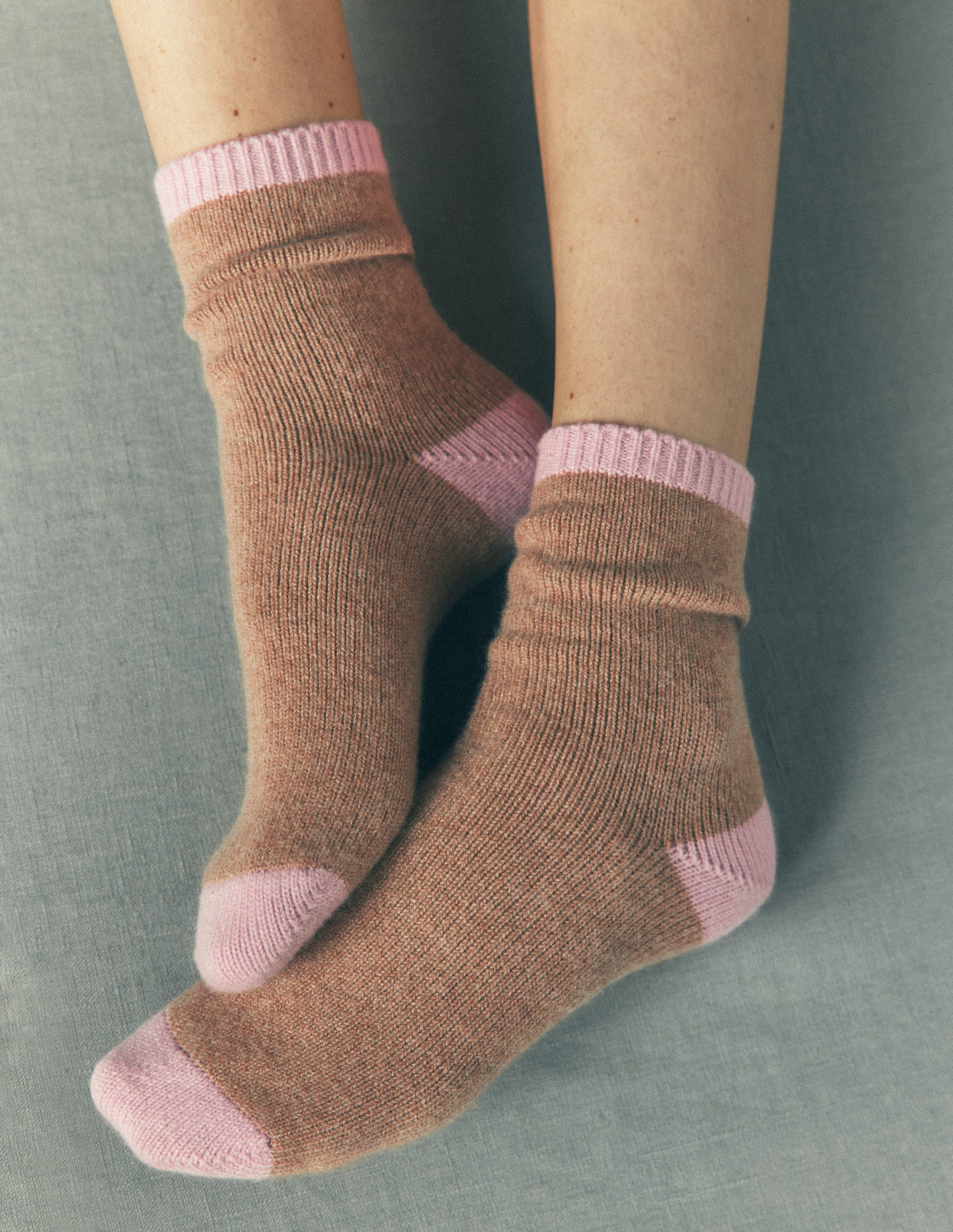 Kaschmir-Socken-Beige - Image 2