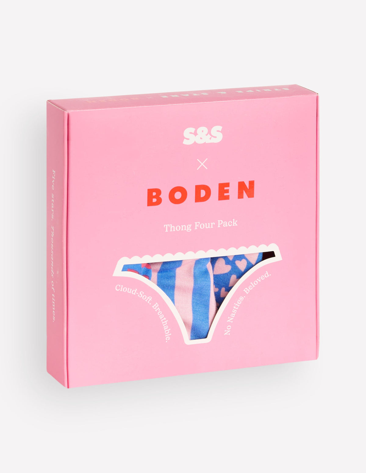 Stripe & Stare Tangas im 4er-Pack-Streifen und Herzen im Viererpack-2