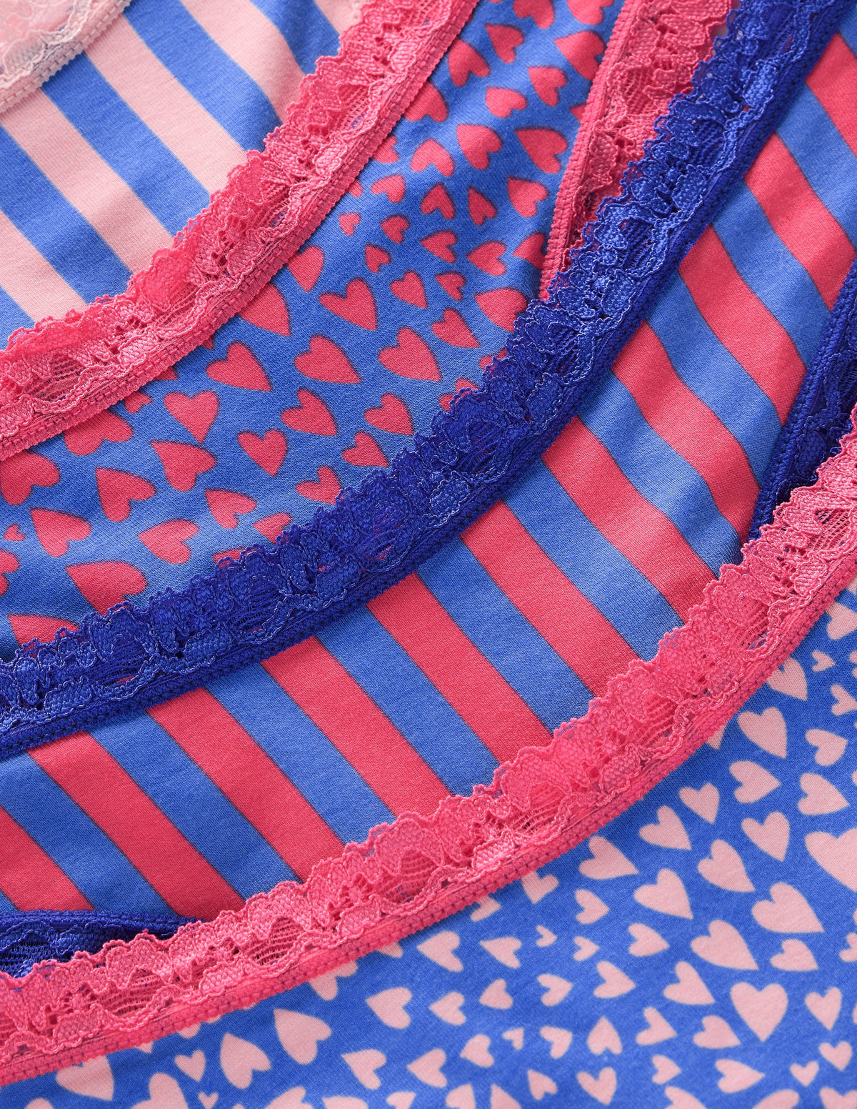 Quatre strings Stripe & Stare-Quatre motifs à rayures et cœurs - Image 2