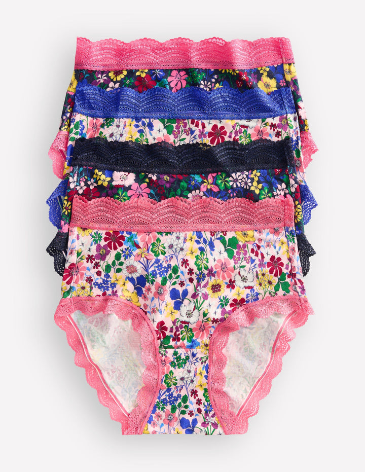 Culotte Stripe & Stare-Quatre motifs floraux mélangés