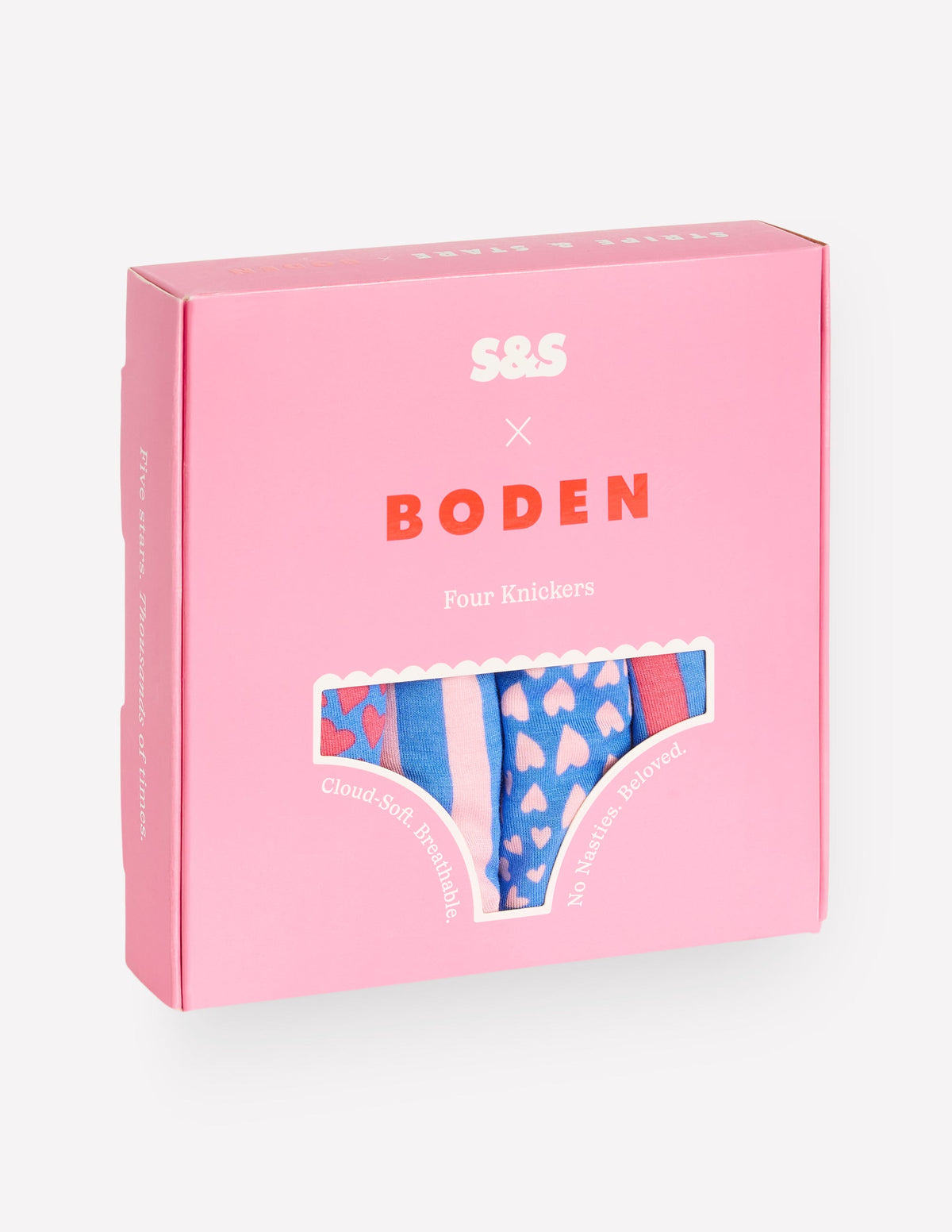 Stripe & Stare Slips-Streifen und Herzen im Viererpack - Image 2