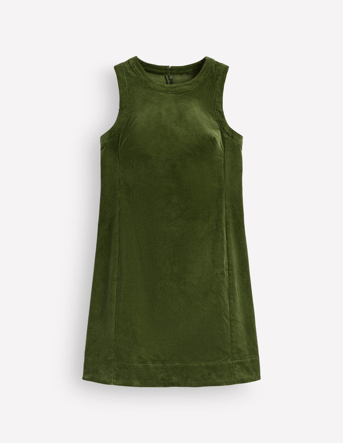 Robe droite Lou en velours côtelé-Vert forêt-6
