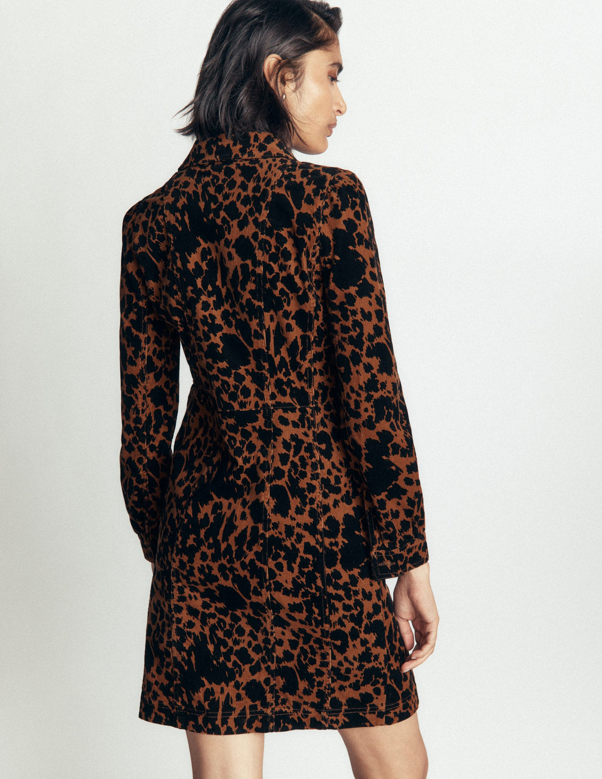 Rhoda Kurzes Cordkleid-Ingwer, Kuhfelder - Image 3