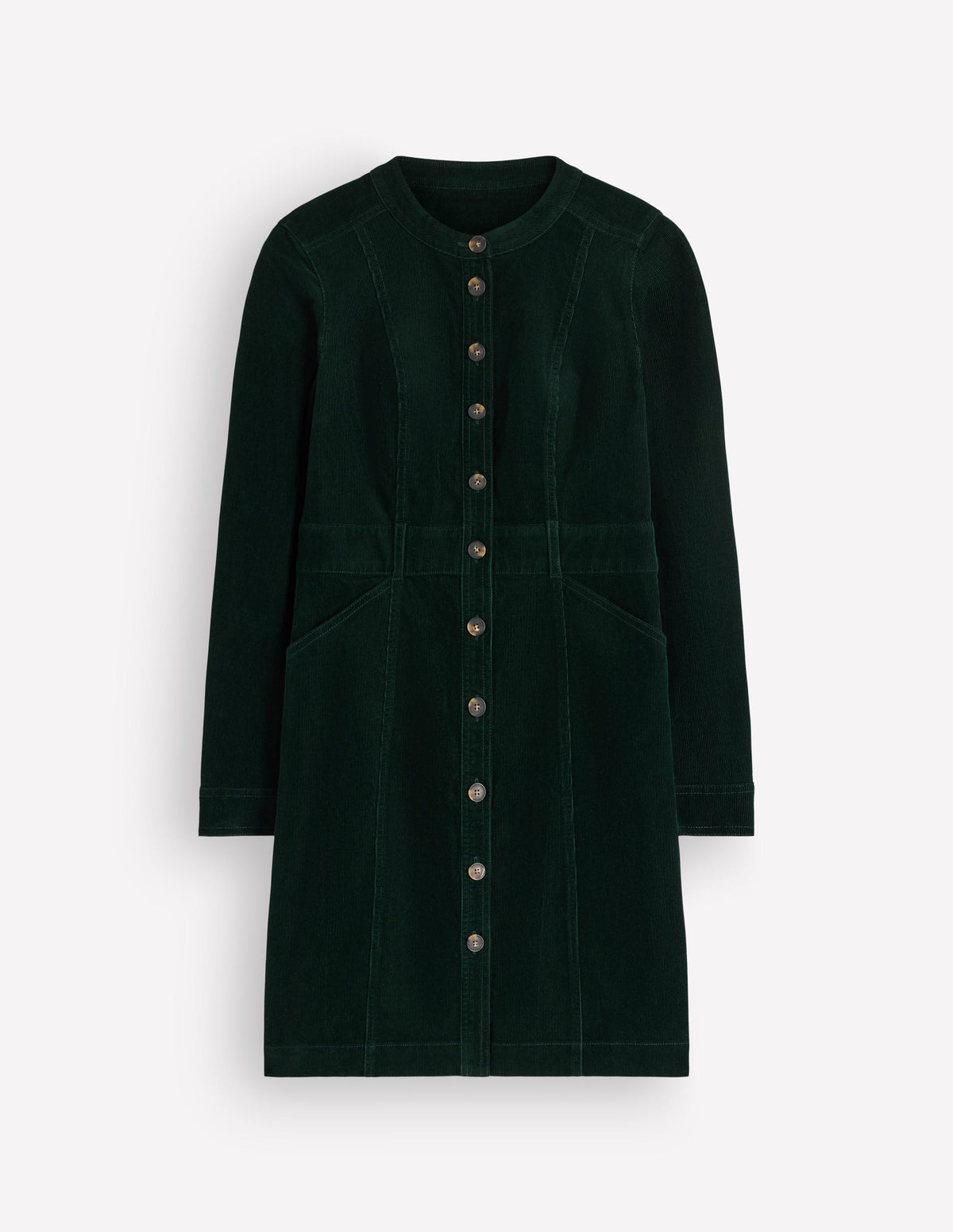 Zara Kurzes Cordkleid-Mitternachtsblau Smaragdgrün-5