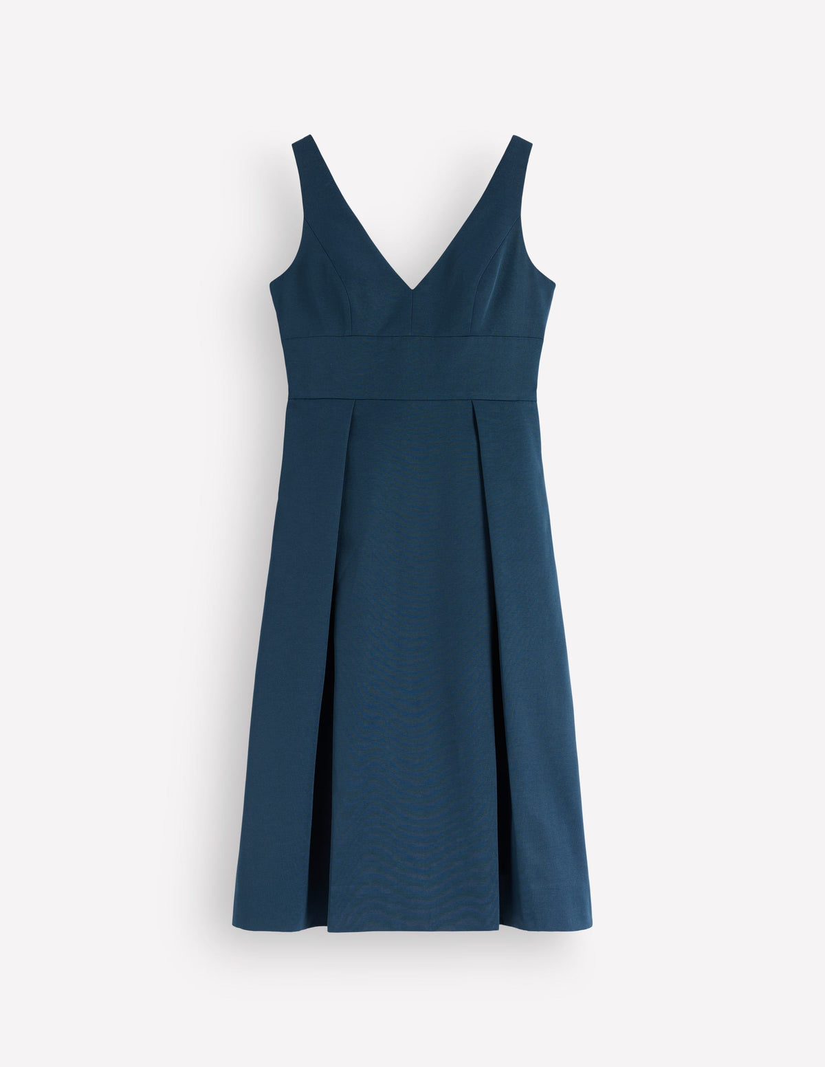 Robe ajustée-évasée texturée-Océan bleu sarcelle-6