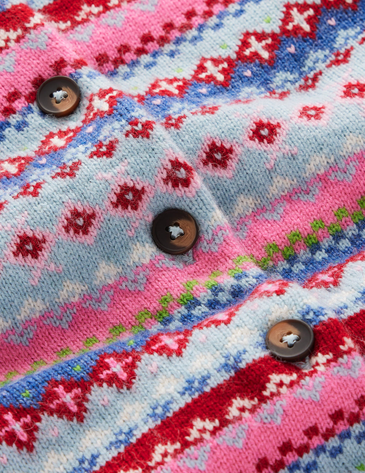 Edie Fair Isle Cardigan-Blue all over fair isle-6