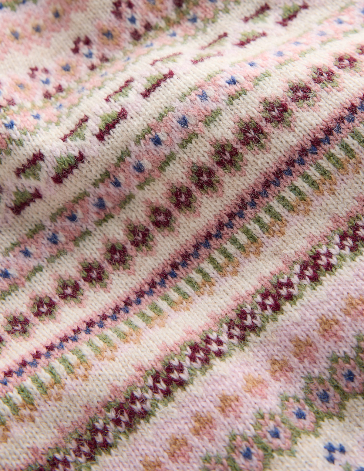 Edie Fair-Isle-Pullover-Rosa durchgehendes Fair-Isle-Muster - Image 8