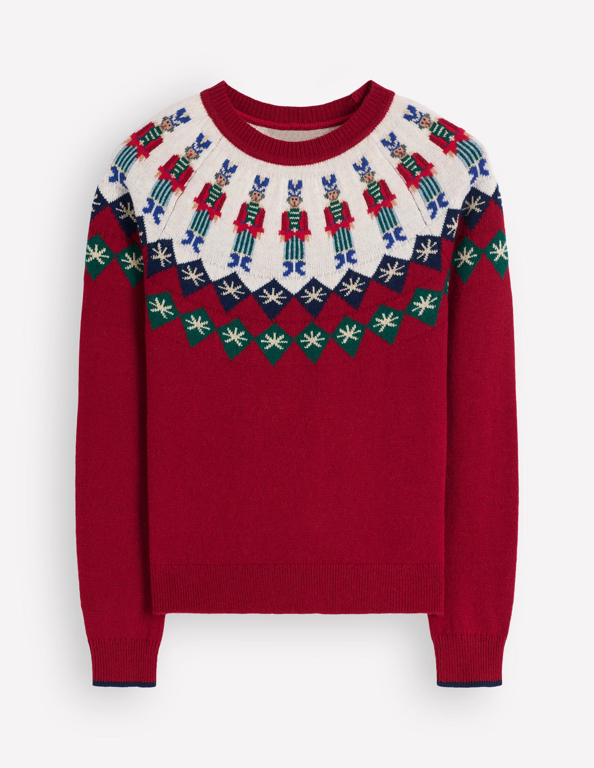 Edie Fair-Isle-Pullover-Rot Soldat Fair-Isle-6