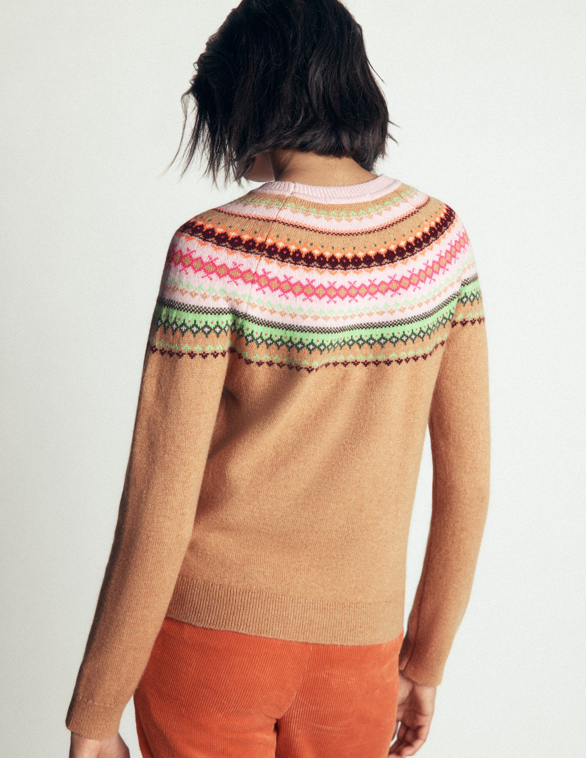 Edie Fair-Isle-Pullover-Camel Fair-Isle-3