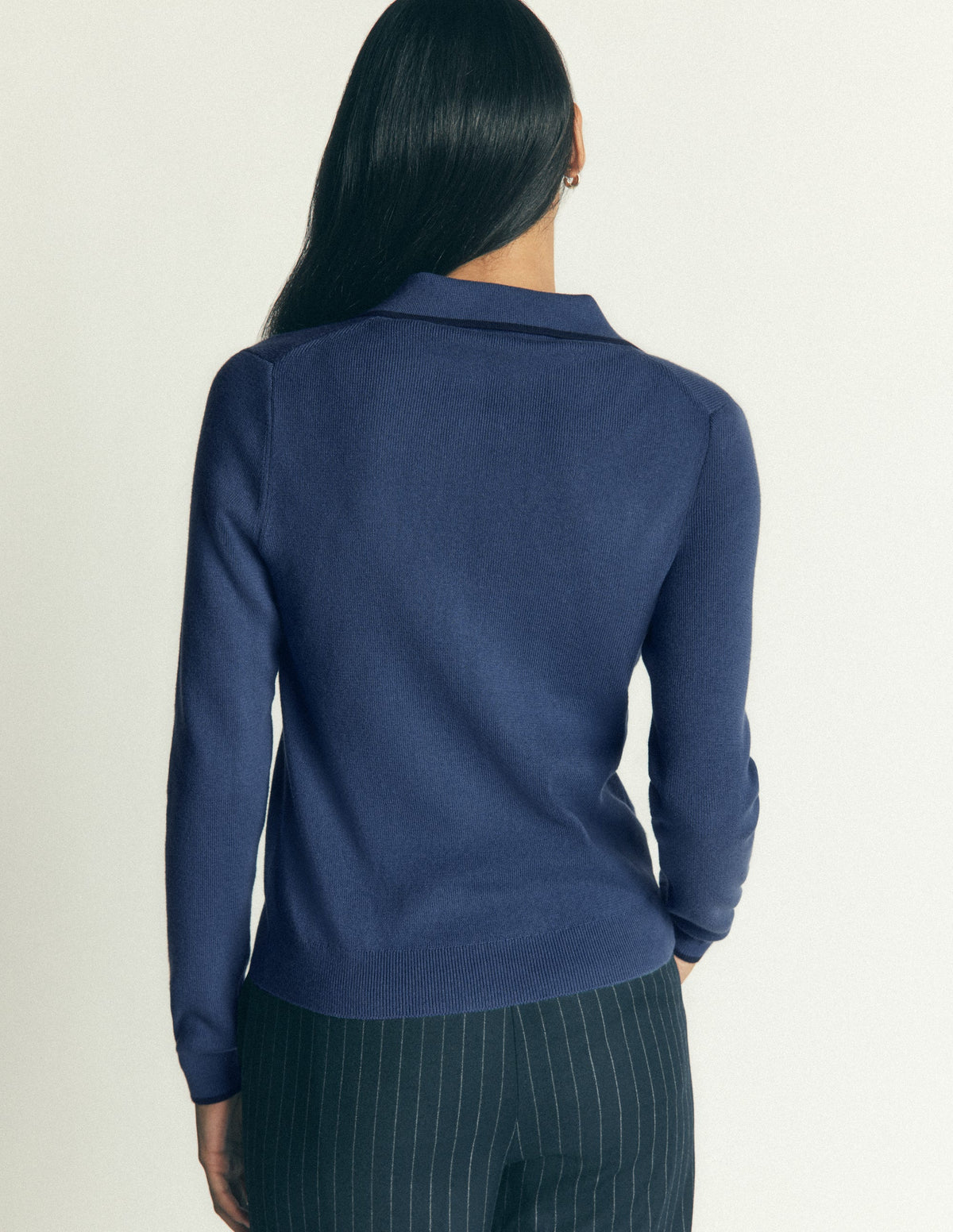 Liz Henley-Pullover-Sanftes Indigoblau - Image 3
