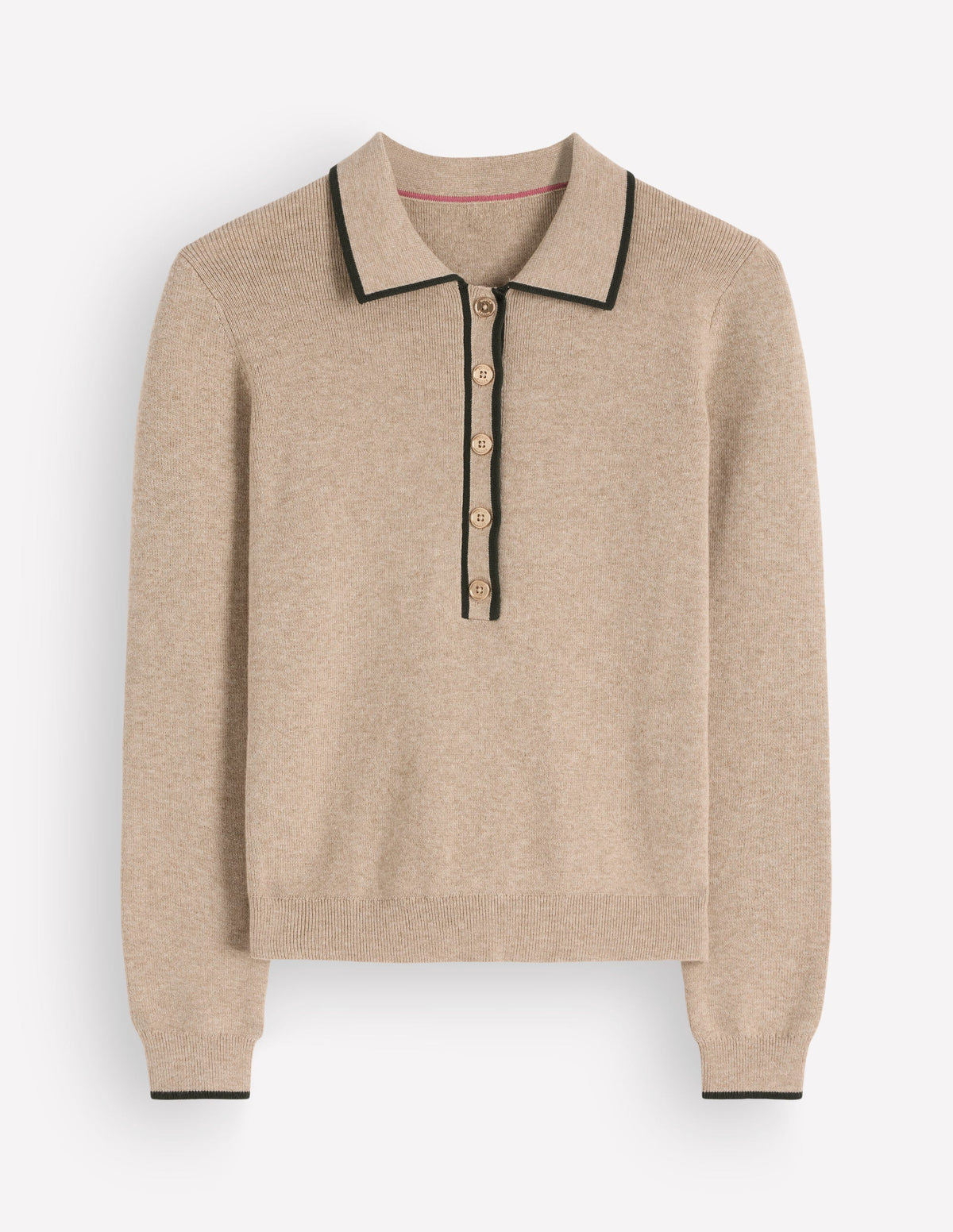 Liz Henley-Pullover-Graubraun Meliert-5