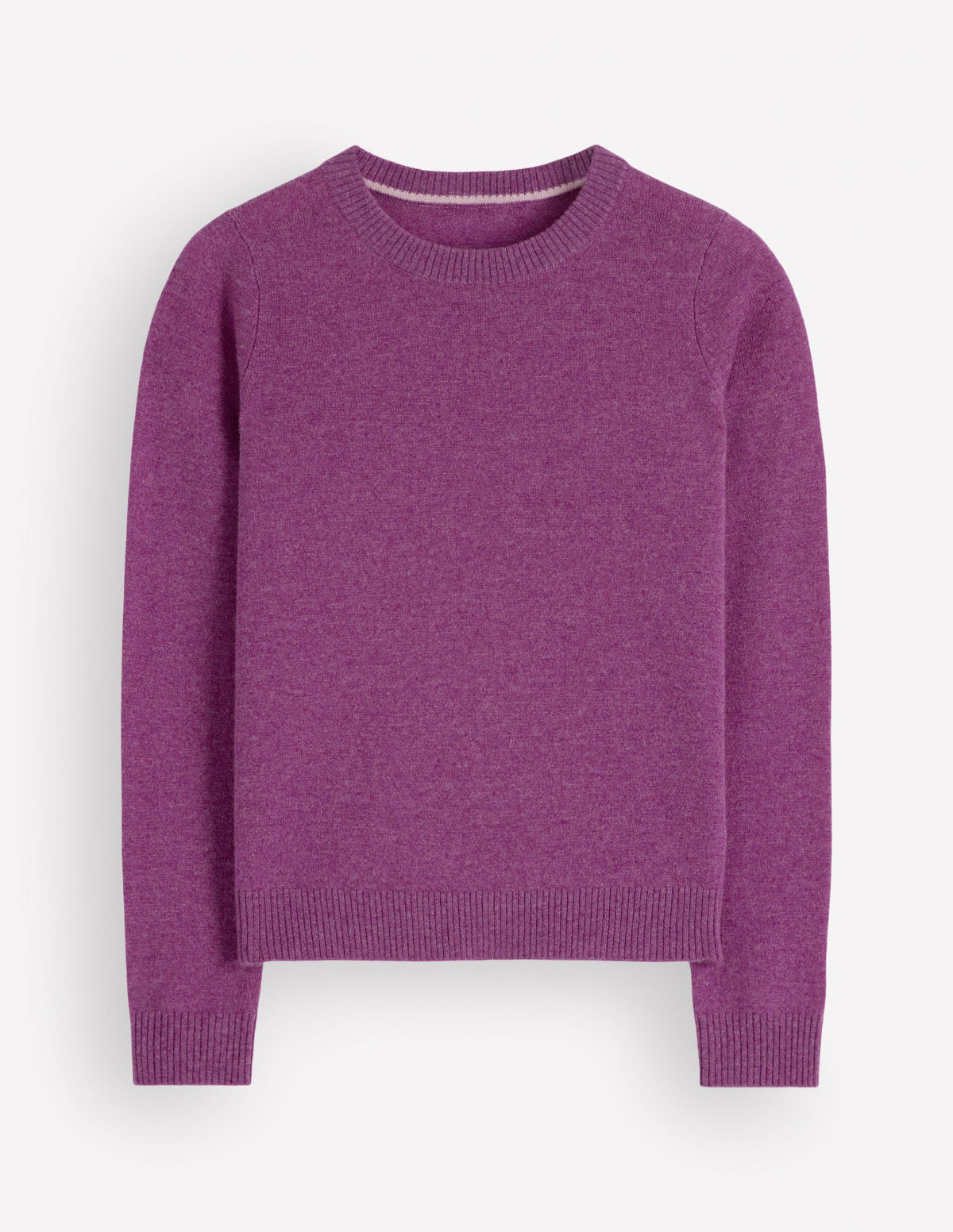 Elsie Kaschmirpullover mit Rundhalsausschnitt-Königliches Lila - Image 5