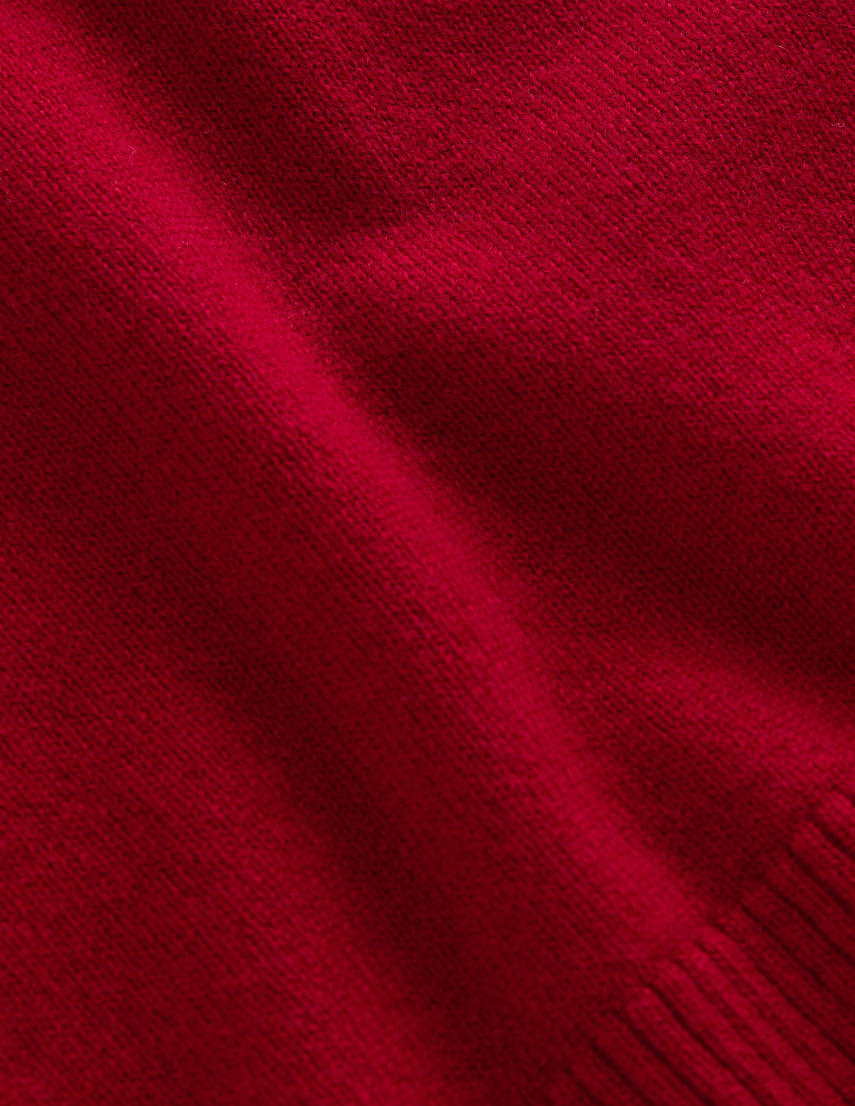 Elsie Kaschmirpullover mit Rundhalsausschnitt-Mohnblumenrot-7