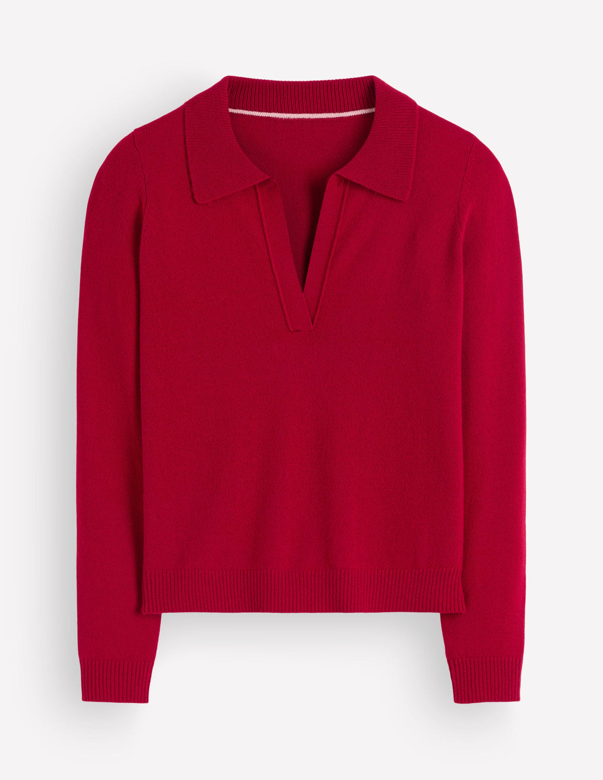 Elsie Henley-Pullover aus Kaschmir-Purpurrot - Image 6