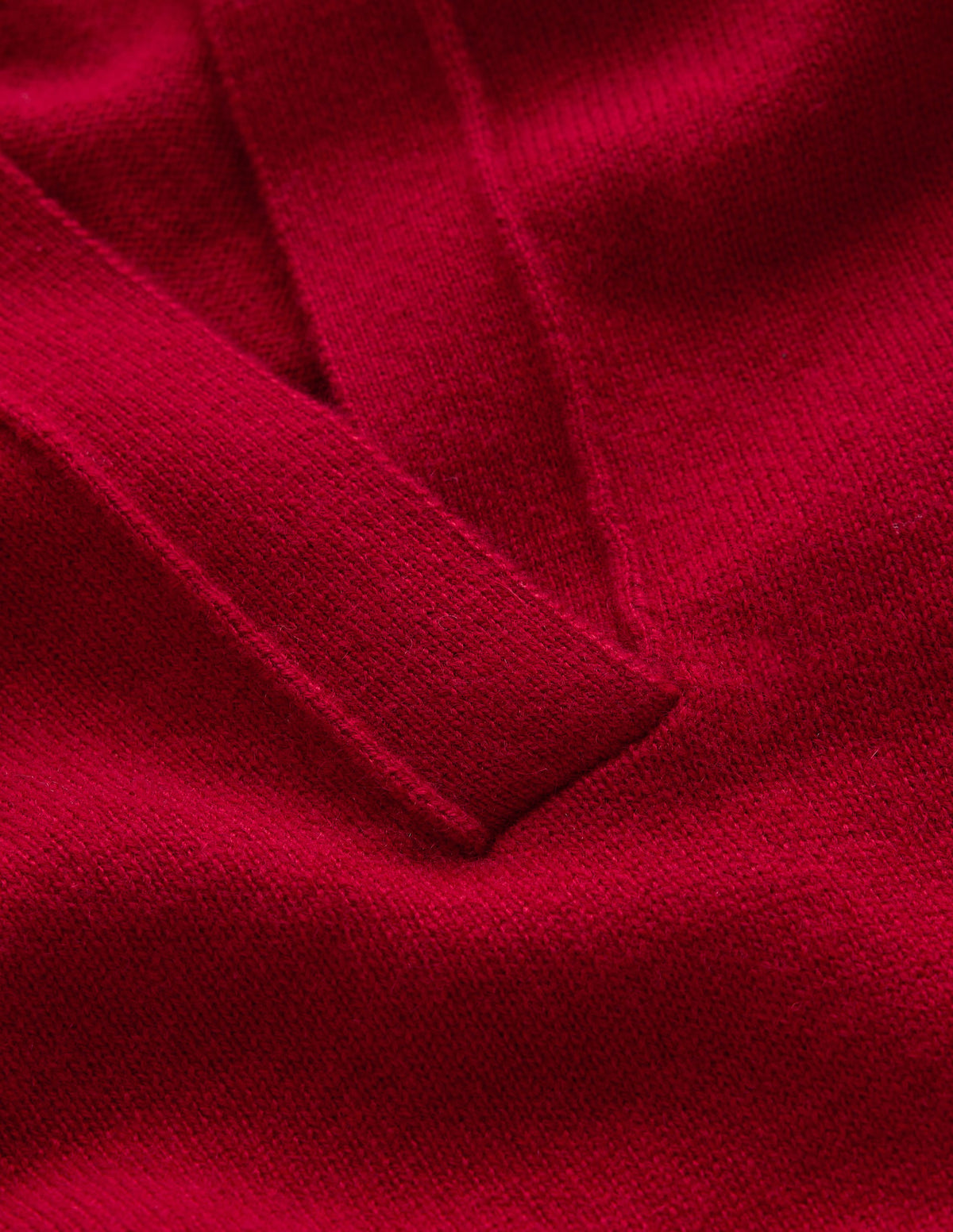Elsie Henley-Pullover aus Kaschmir-Purpurrot-7