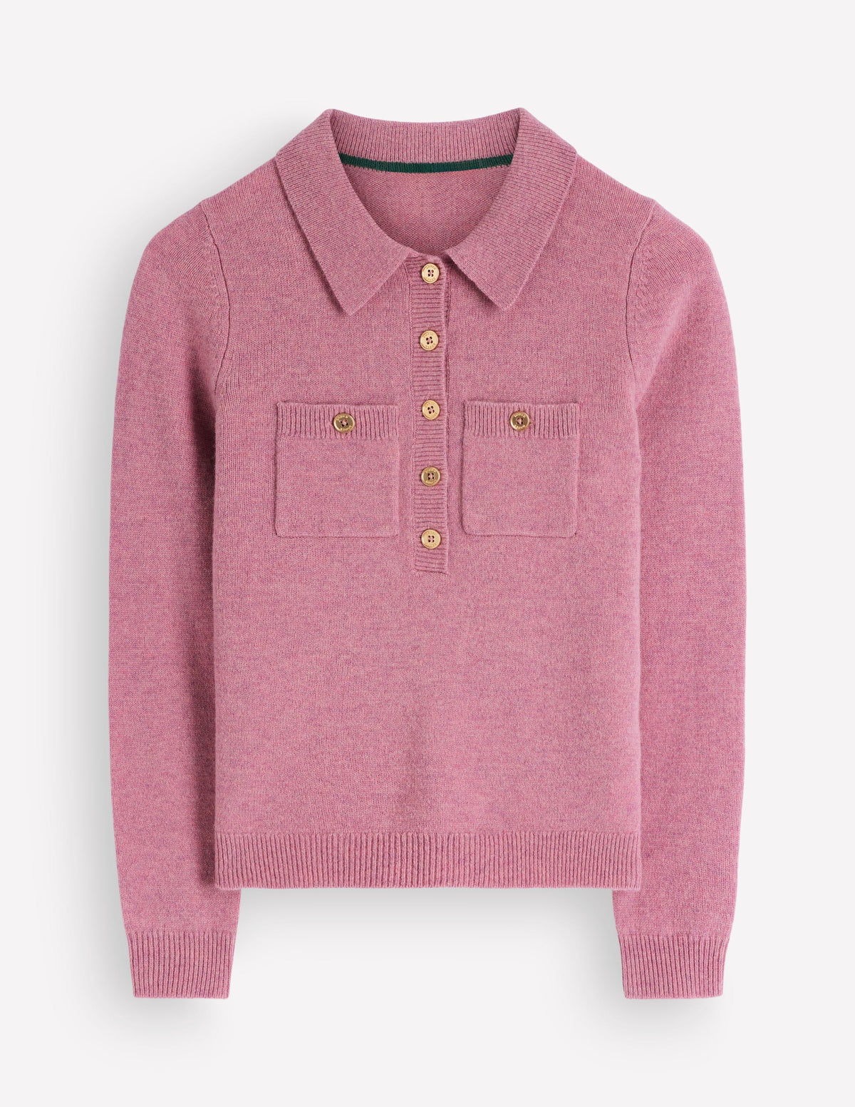 Marianne Pullover aus Merinowolle-Rosa Heide - Image 5