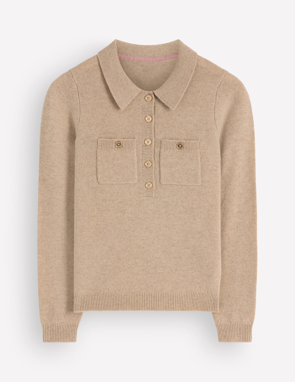 Marianne Pullover aus Merinowolle-Beige - Image 5