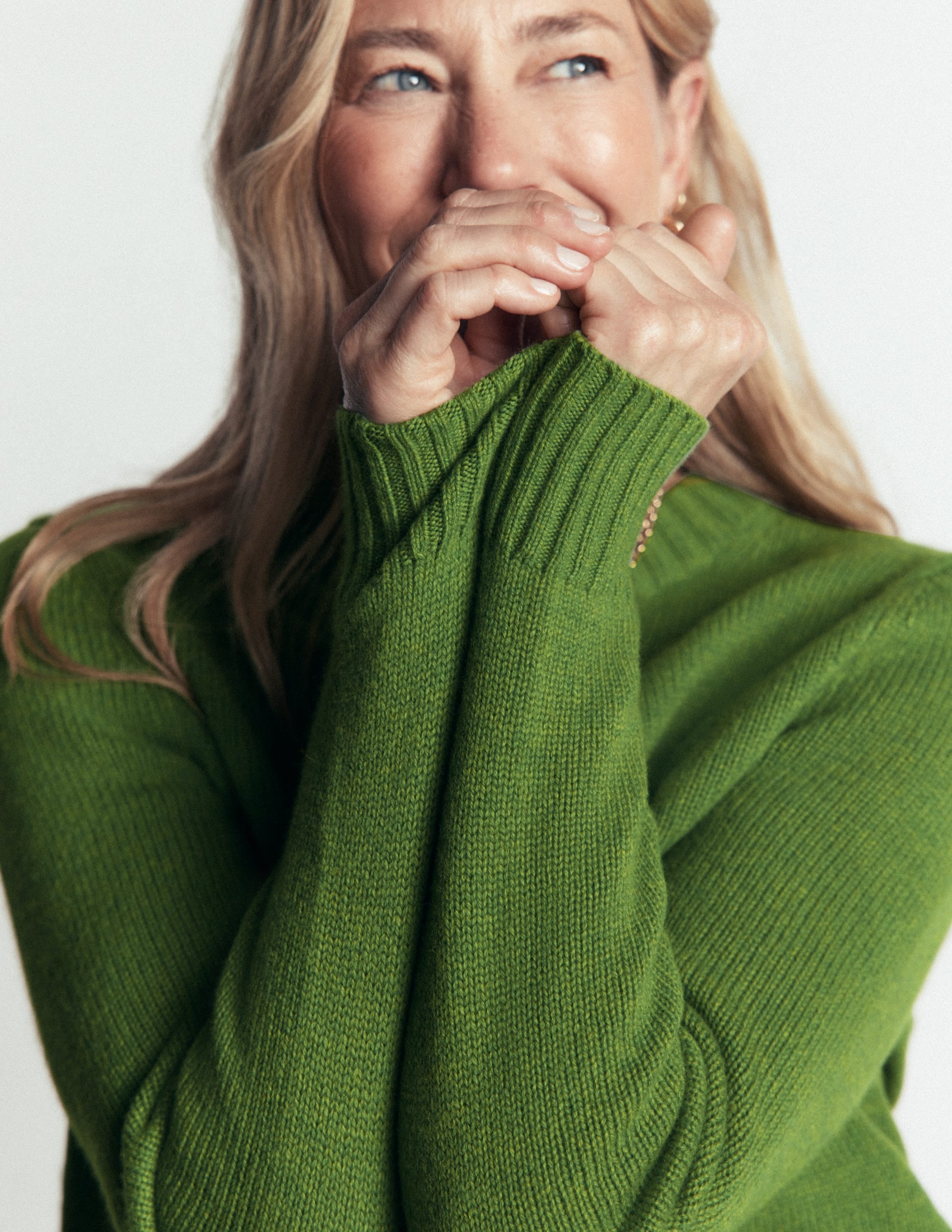 Marta Pullover aus Merinowolle mit Rundhalsausschnitt-Saftiger Apfel - Image 2