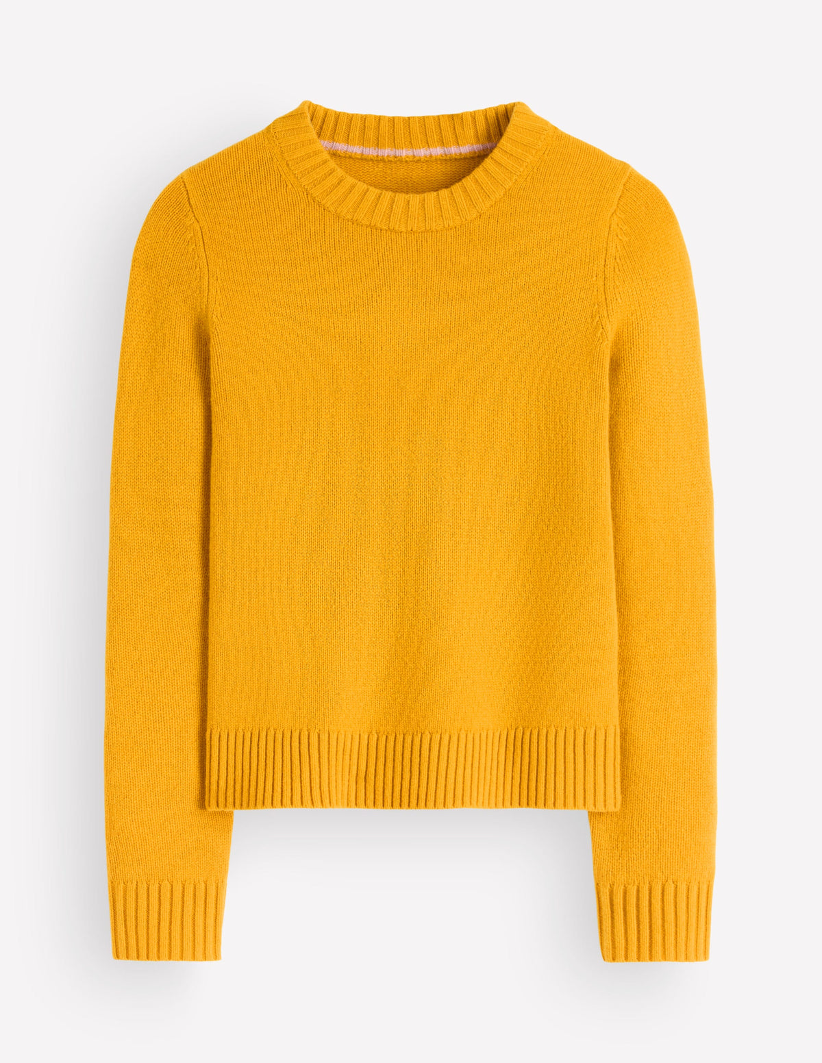 Marta Pullover aus Merinowolle mit Rundhalsausschnitt-Honiggelb-7