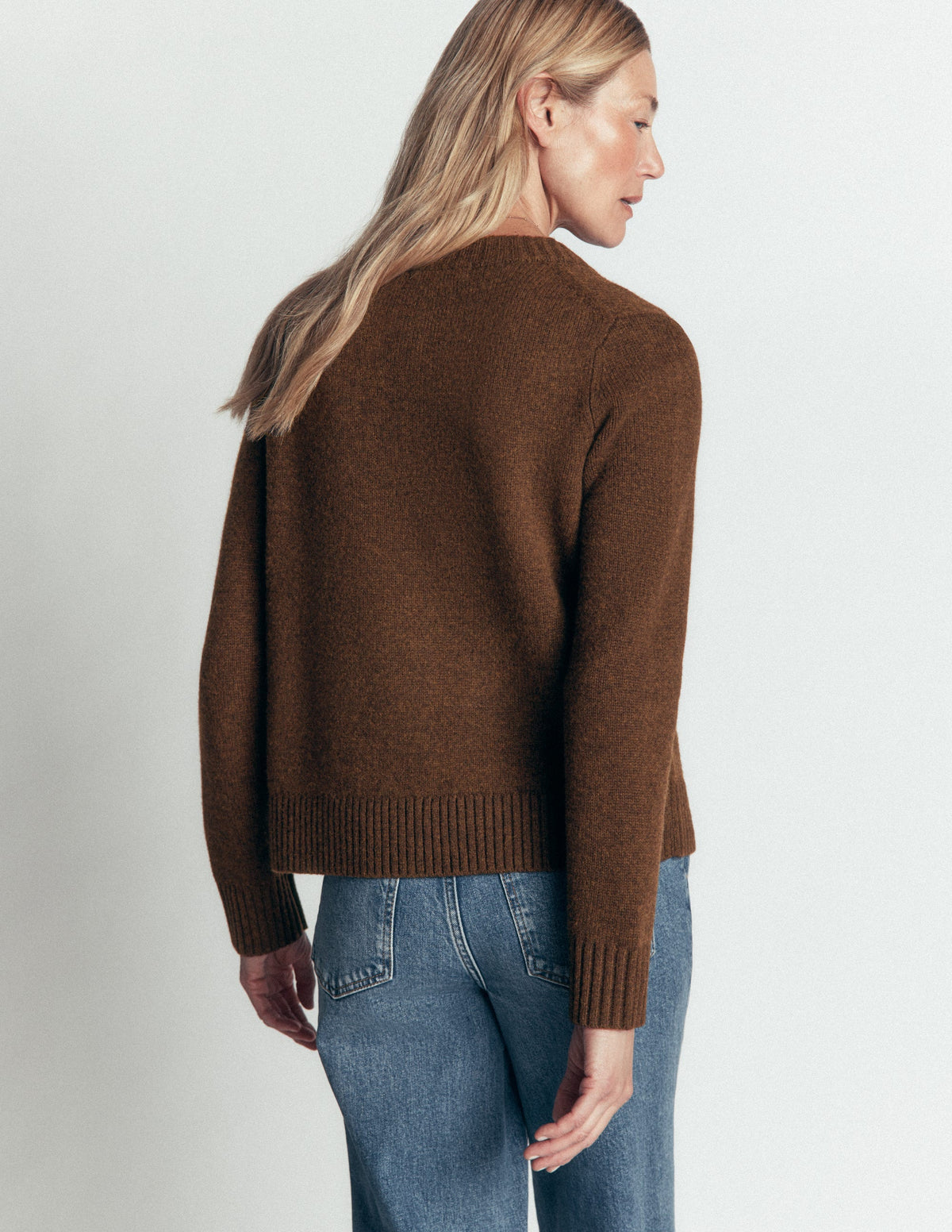 Marta Strickjacke aus Merinowolle-Raue Umbra-3