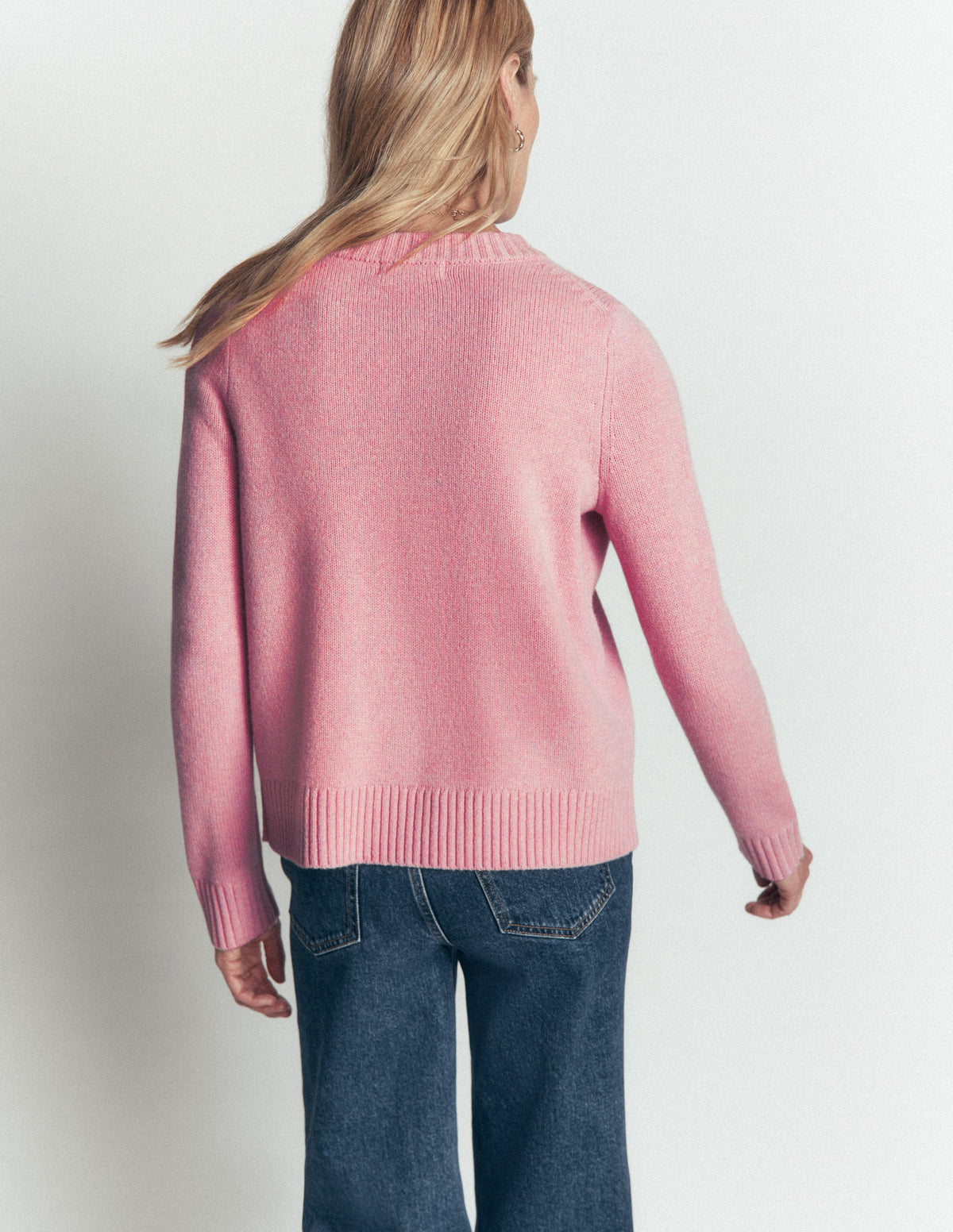 Marta Strickjacke aus Merinowolle-Orchideenrosa-5