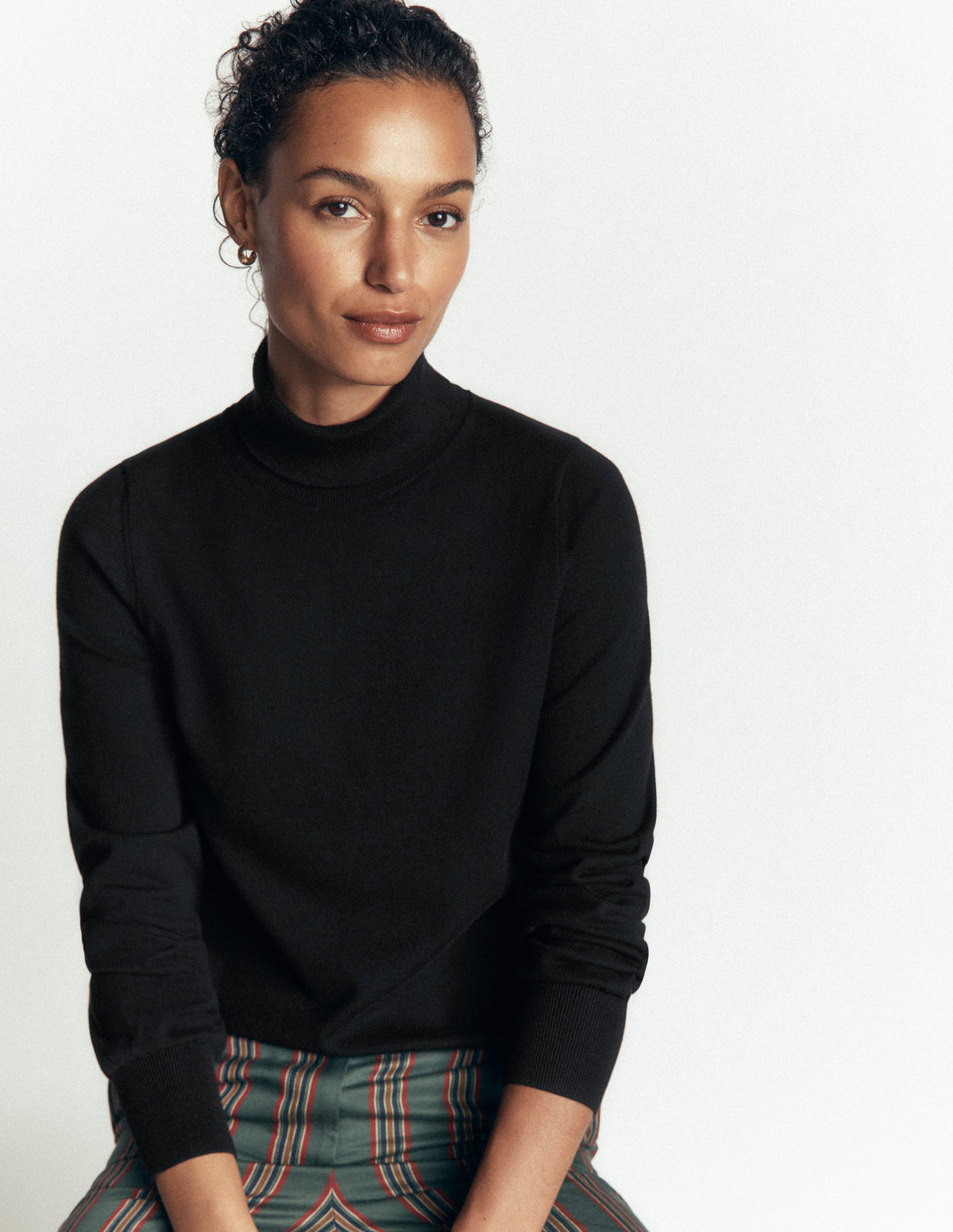 Camilla Rollkragenpullover-Schwarz - Image 1
