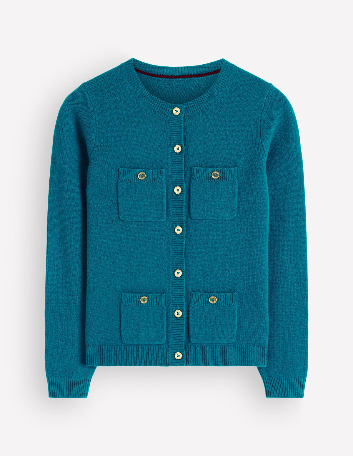 Marianne Strickjacke aus Merinowolle-Graublau - Image 4