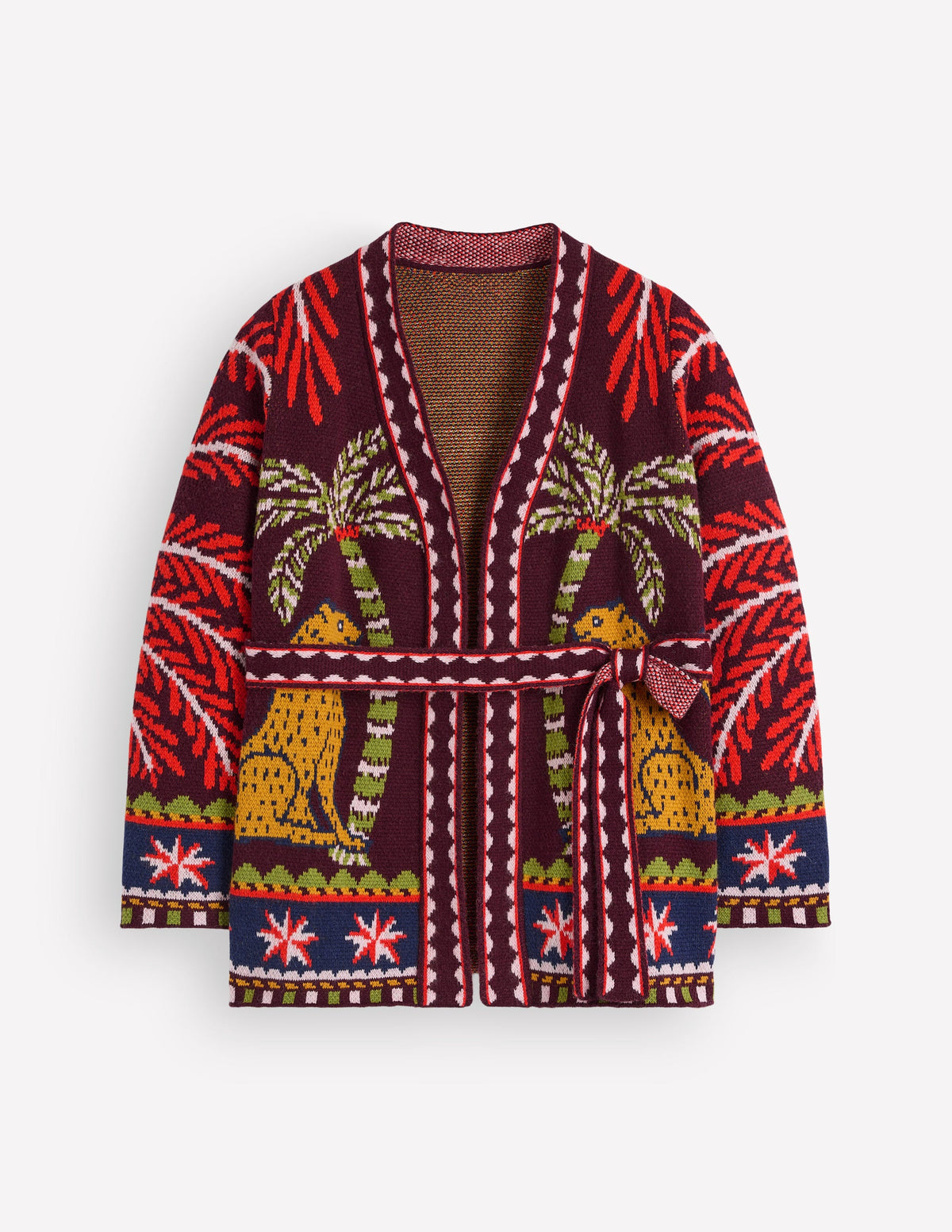 Wickelstrickjacke mit Gürtel-Weinprobe-9