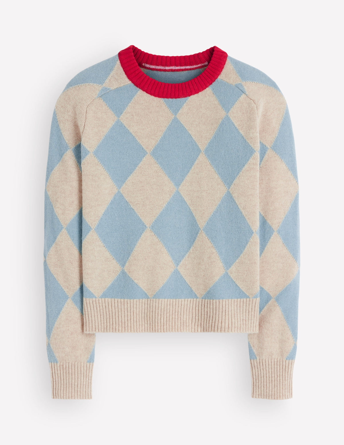 Ariadne Pullover aus Alpaka-Mischung-Blau Argyle-6