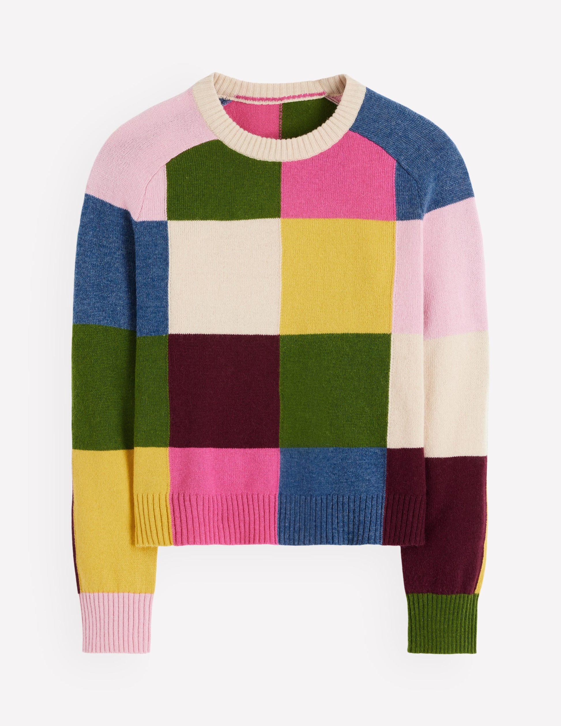Ariadne Pullover aus Alpaka-Mischung-Bunt Vichykaro-7