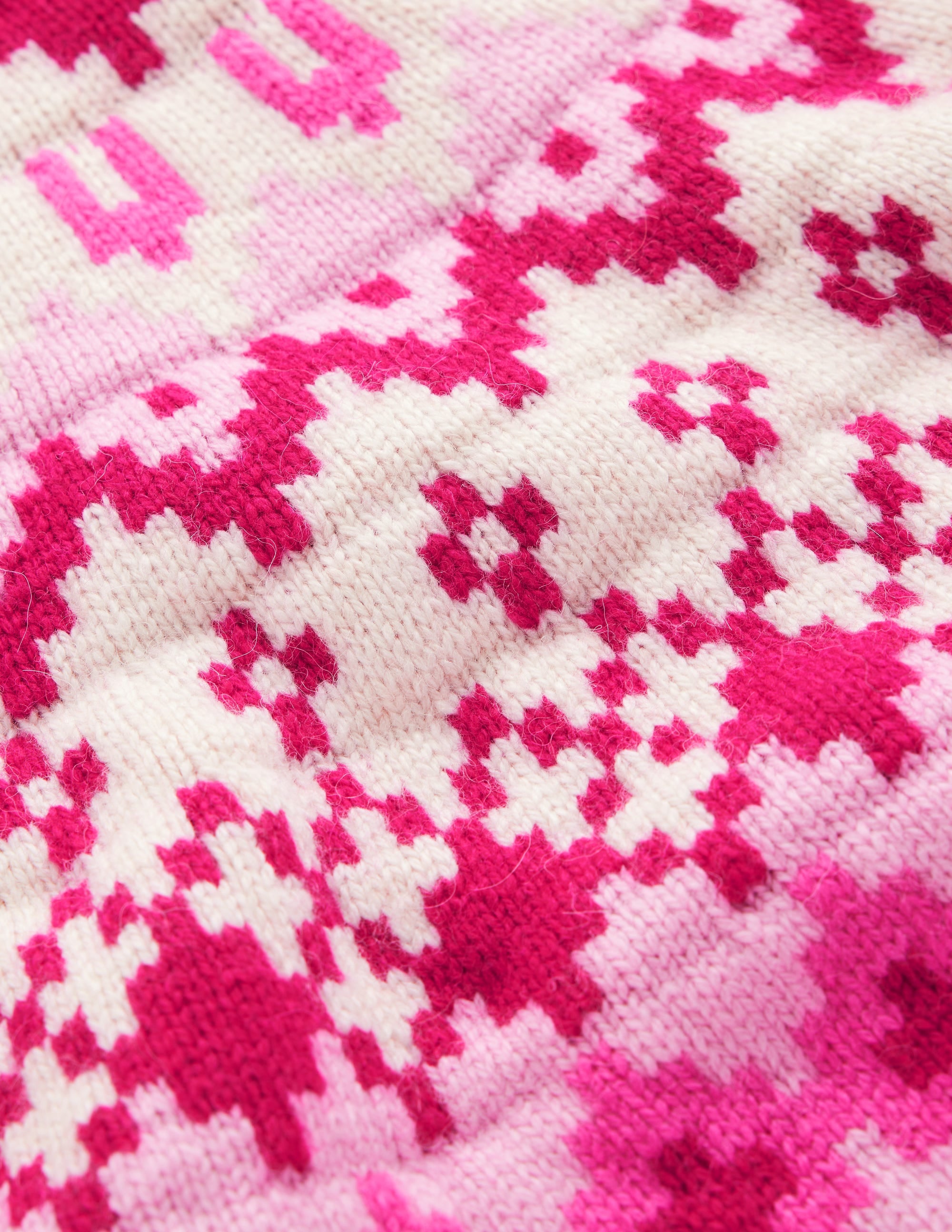 Mae Fair-Isle-Strickpullover-Rote Knospe Melange - Image 8
