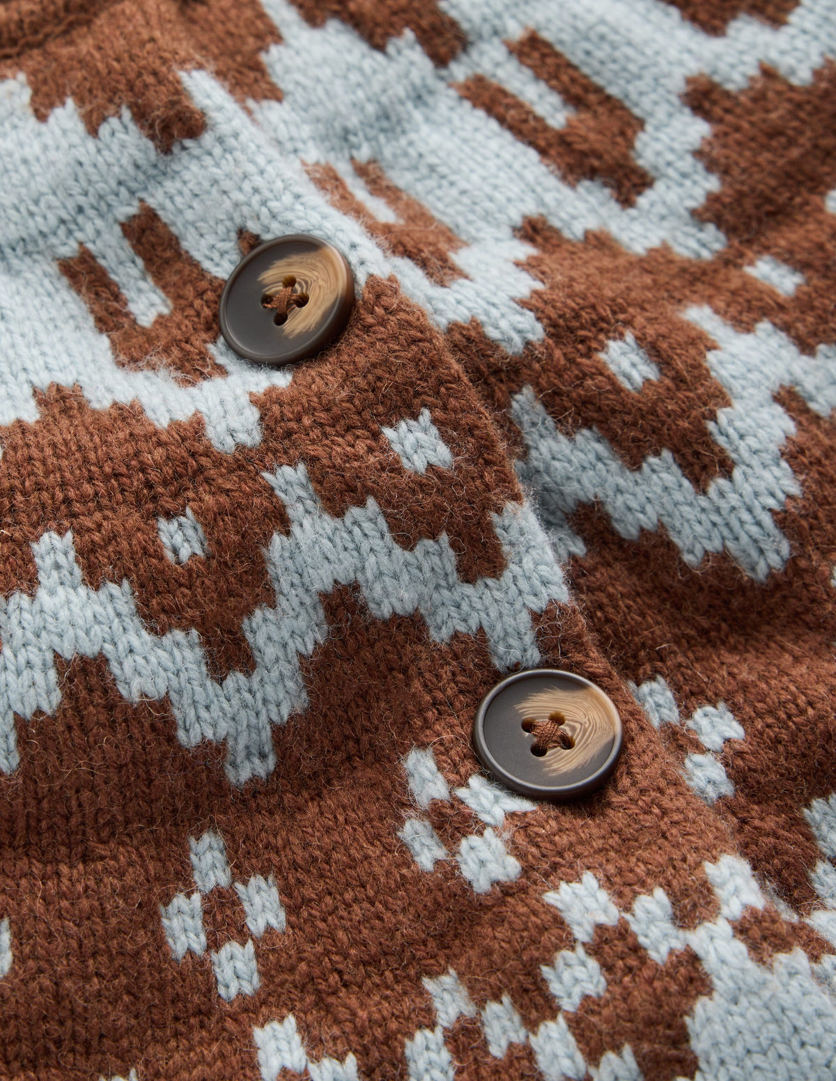 Mae Fair-Isle-Strickjacke-Blumenerde - Image 8