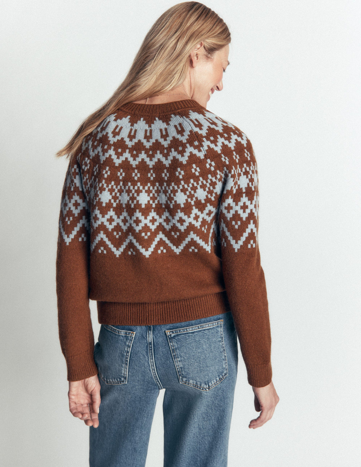 Mae Fair-Isle-Strickjacke-Blumenerde-5