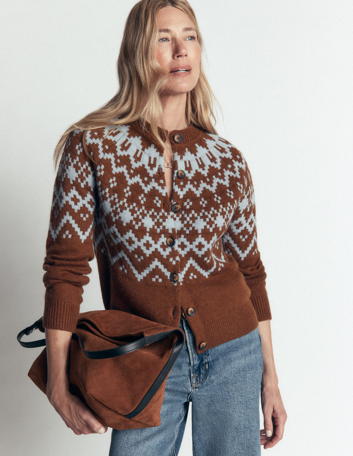 Mae Fair-Isle-Strickjacke-Blumenerde-6