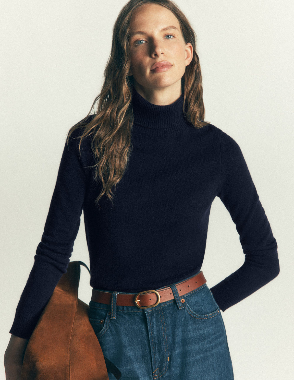 Elsie Rollkragenpullover aus Kaschmir-Marineblau - Image 4