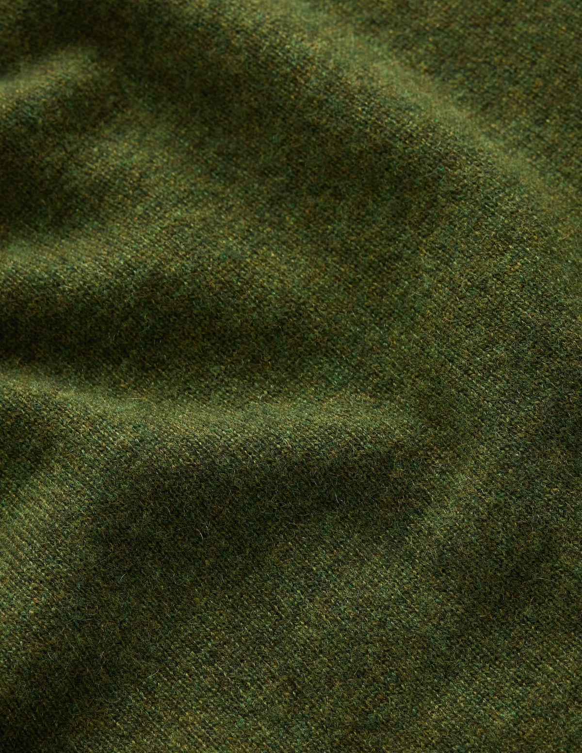 Fay Kaschmirpullover mit Rundhalsausschnitt-Dunkles Hofgrün Meliert - Image 6