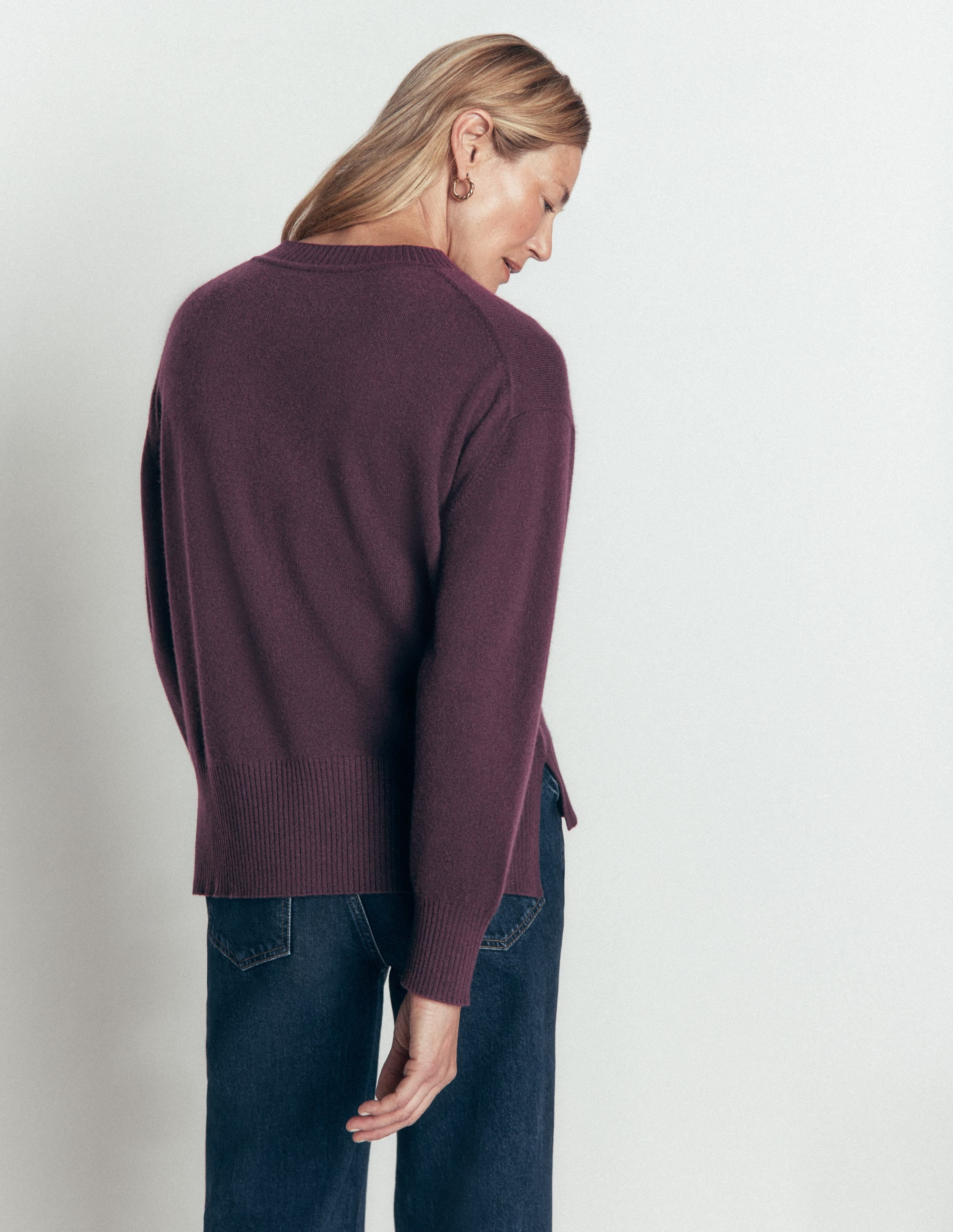 Fay Kaschmirpullover mit Rundhalsausschnitt-Weinprobe - Image 3