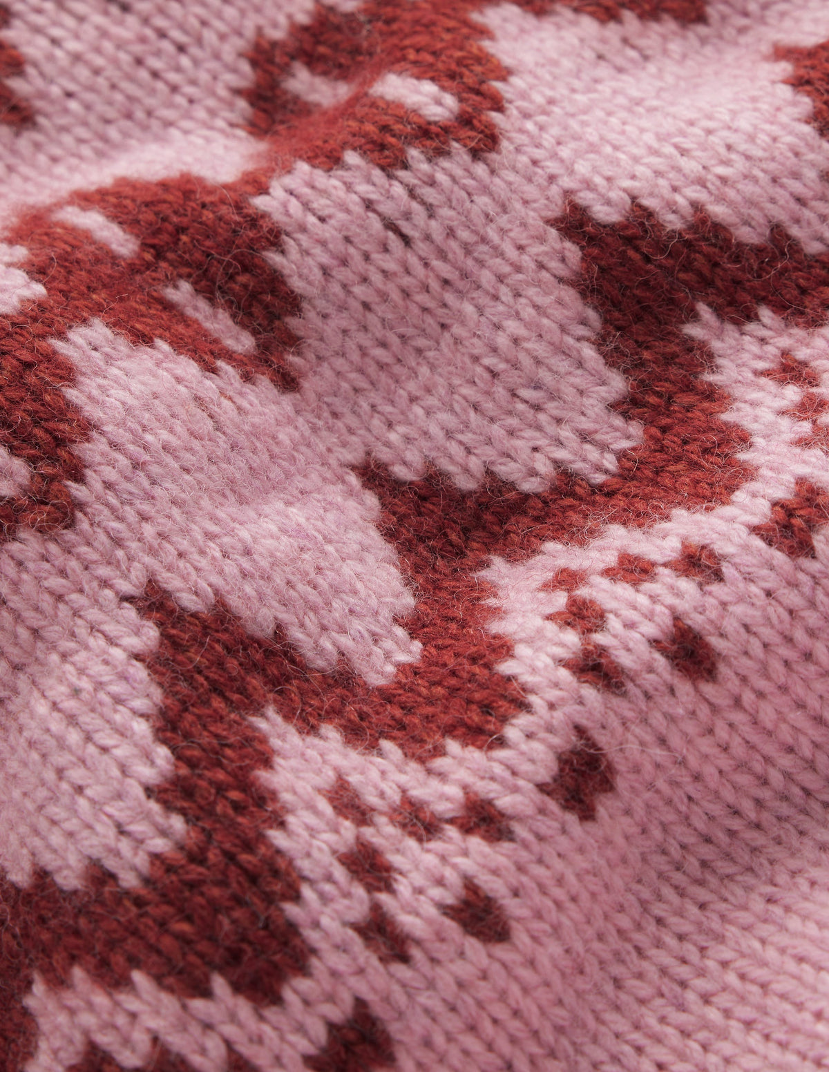 Breiter Fair-Isle-Pullover-Frühlingsblütenrosa, Fair-Isle - Image 9