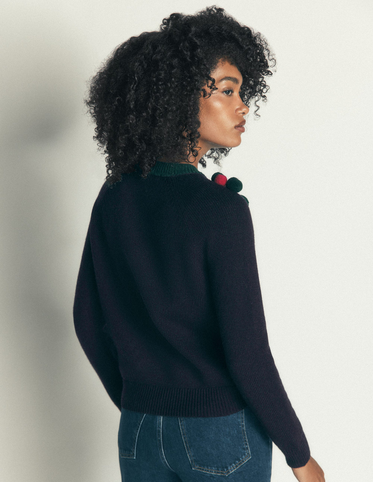Mae Origineller Pullover-Marineblau Kranz-3