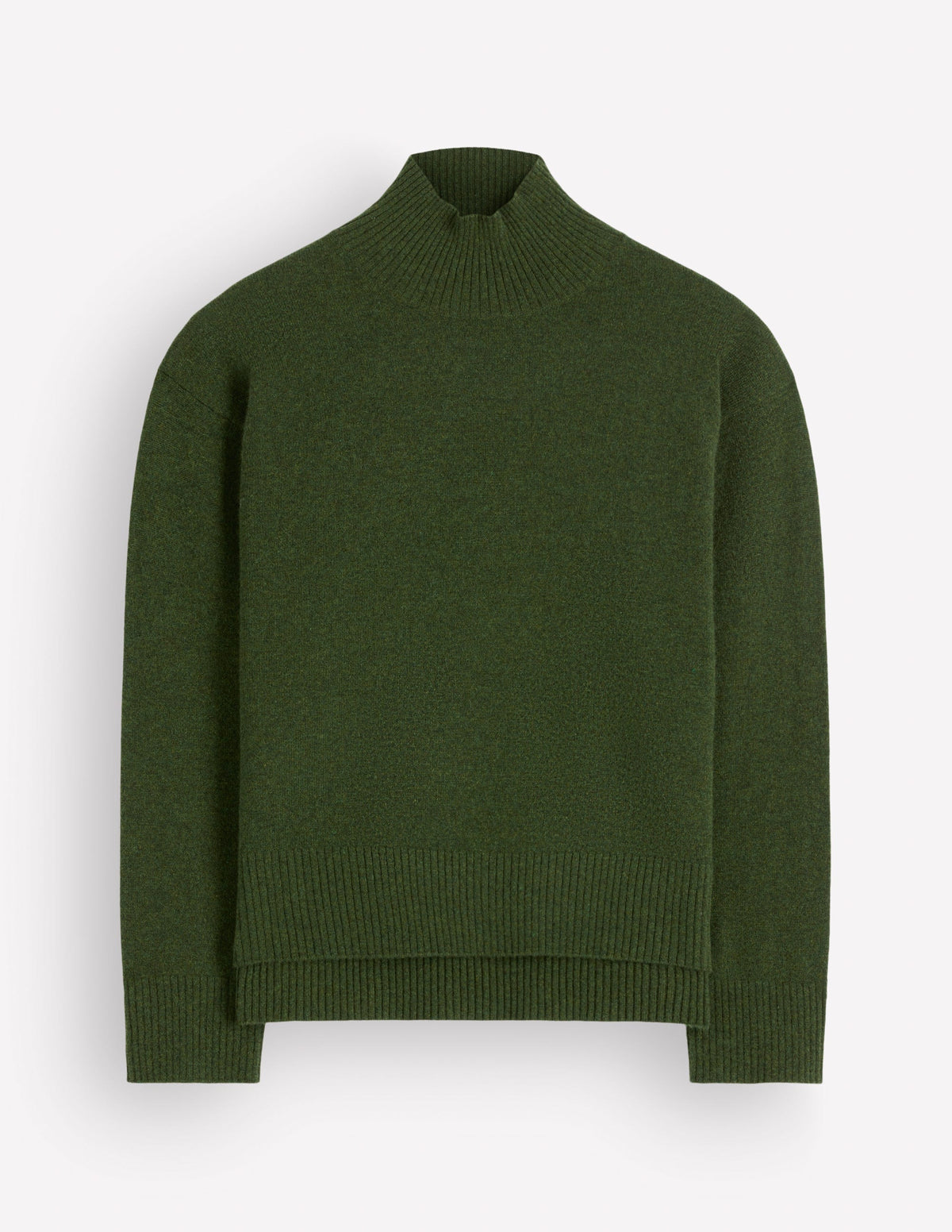 Fay Hochgeschlossener Kaschmirpullover-Kohlblatt Meliert-6