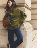 Marta Langer Merino-Pullover-Ockergrün