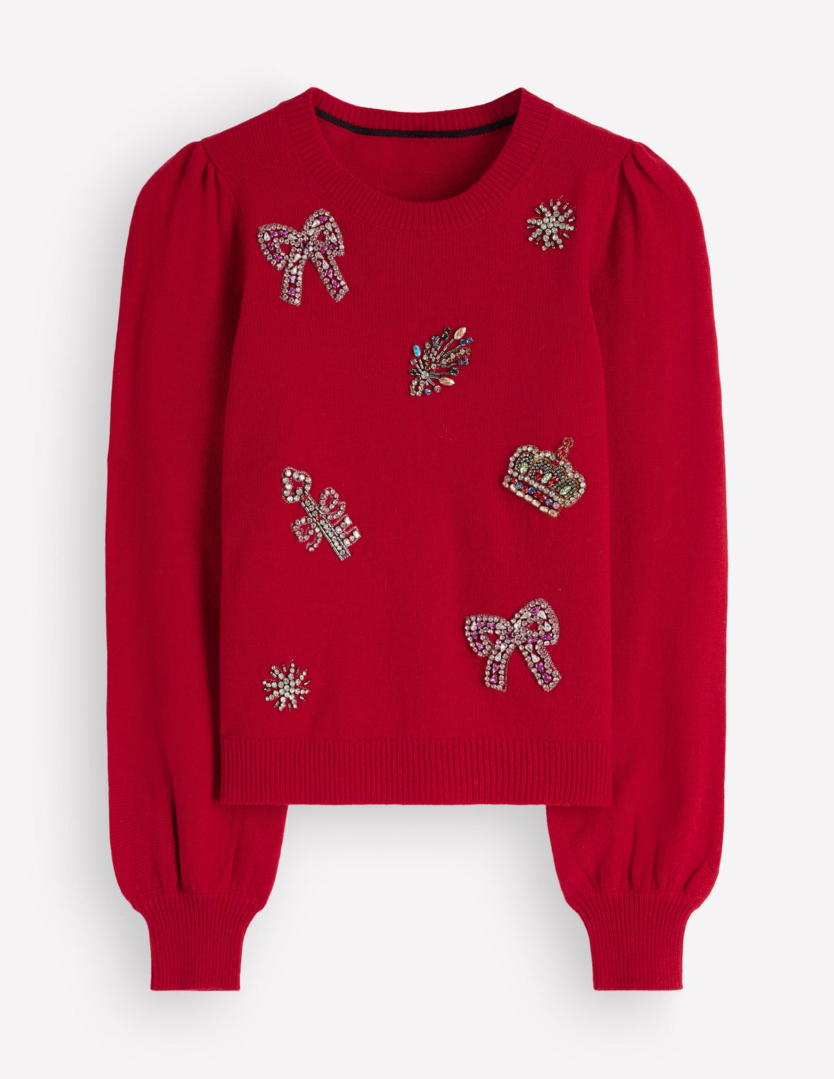 Pull Ria ornementé-Noël rouge - Image 6