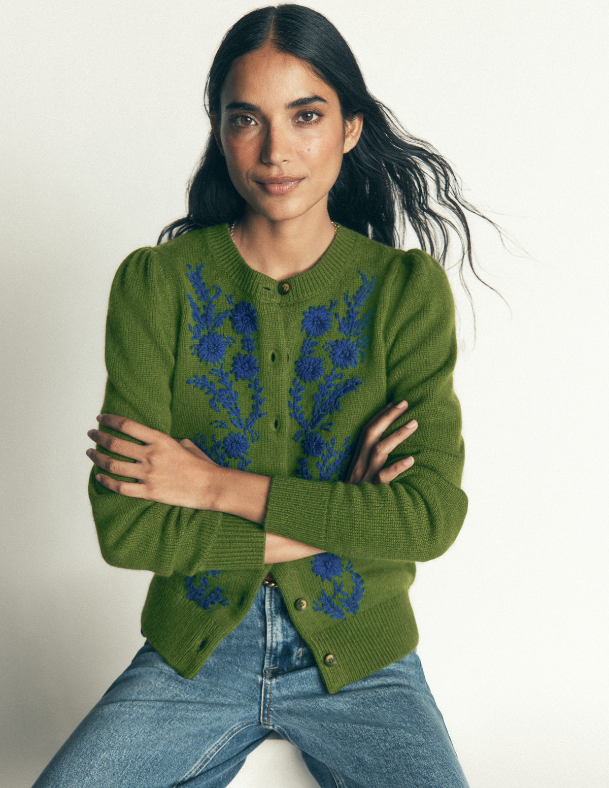 Strickjacke mit Stickerei-Schnittlauch - Image 5
