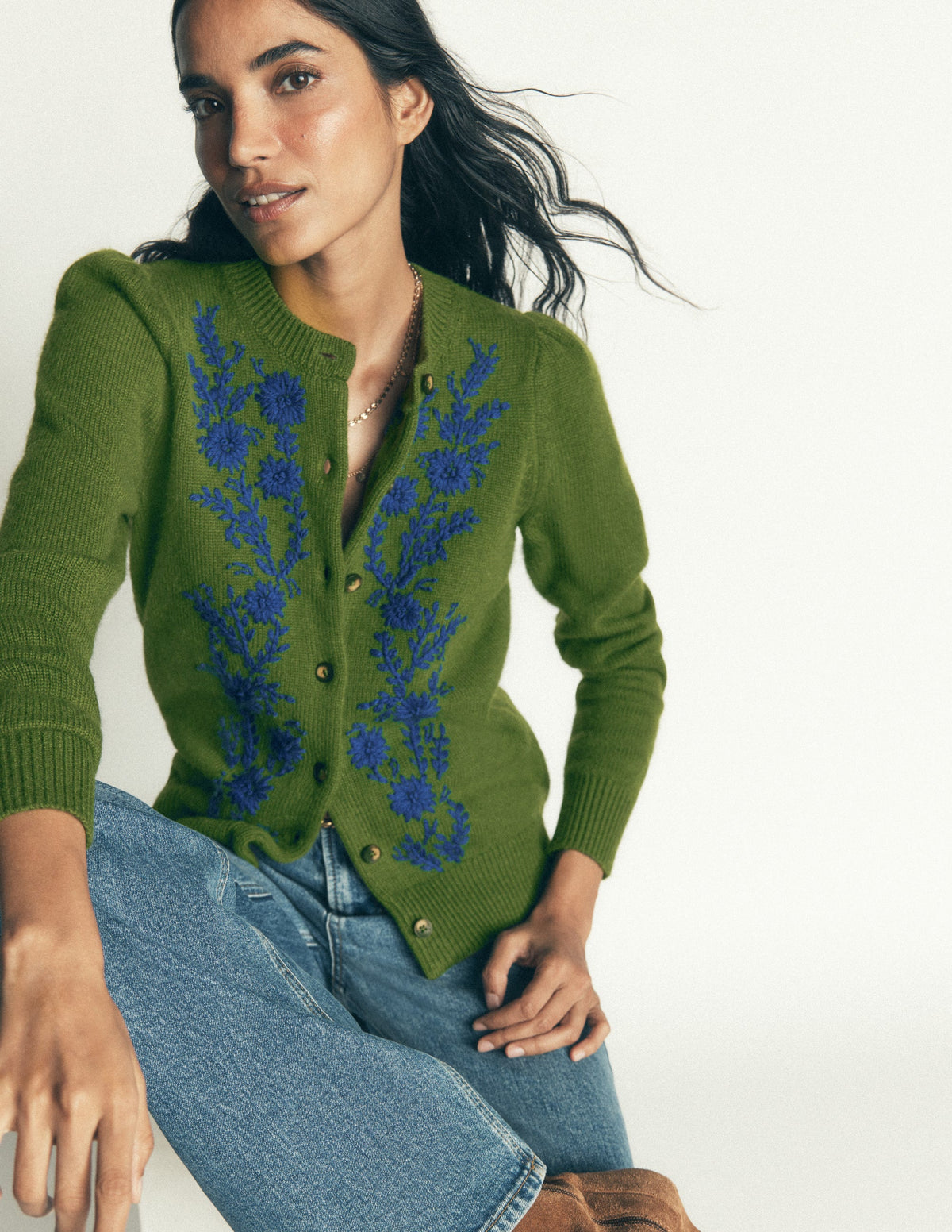 Strickjacke mit Stickerei-Schnittlauch - Image 6