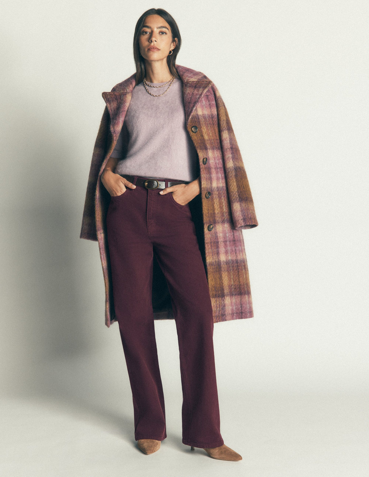 Jeans mit hohem Bund und geradem, weitem Bein-Weinprobe - Image 5