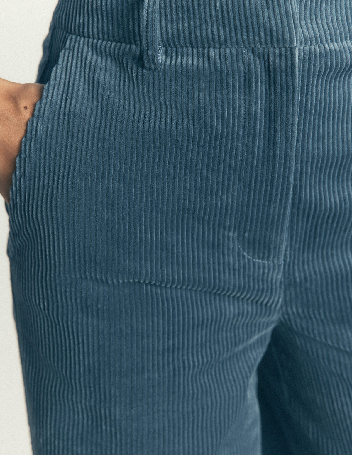 Belgravia Hose aus Jumbo-Cord-Graublau-5