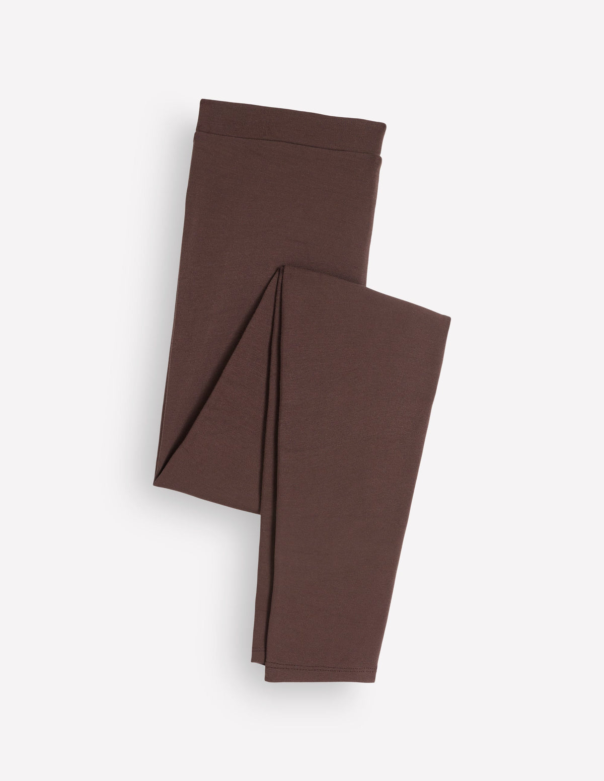 Jersey-Leggings mit hohem Bund-Bitterschokolade-6