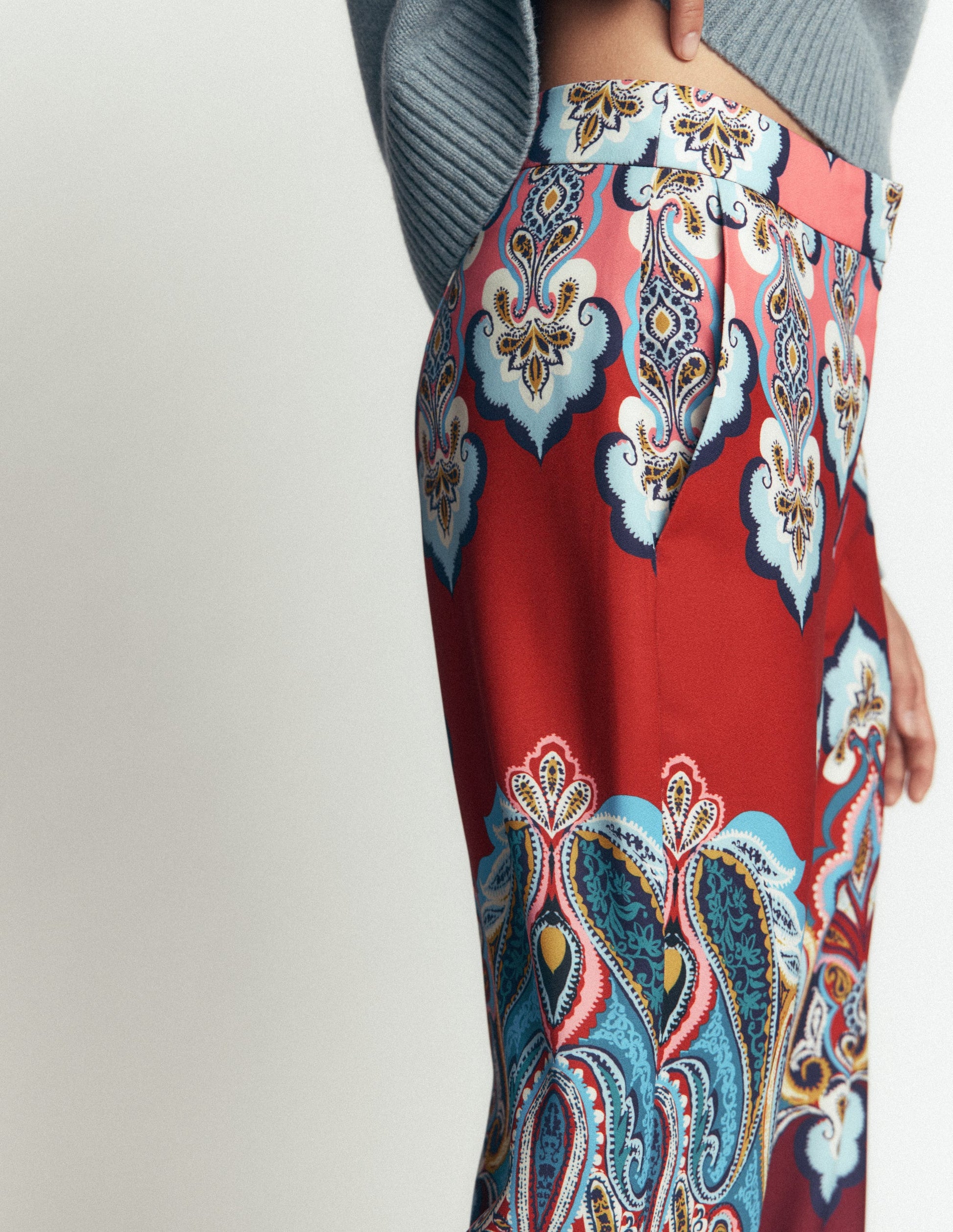 Belgravia Hose für besondere Anlässe-Bunt, Knalliges Paisleymuster-4