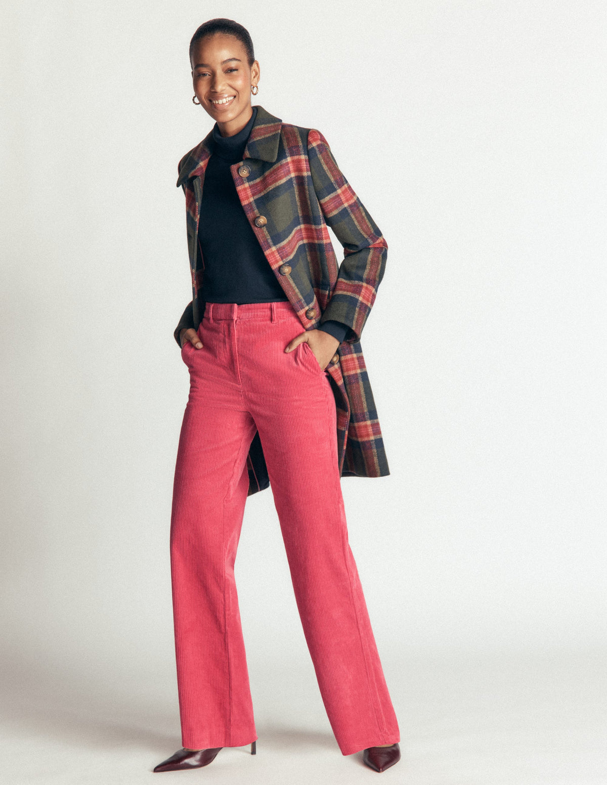 Fitzrovia Cord-Säulenhose-Kirschrot - Image 6